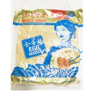FZ GOLD STAR FRESH EGG NOODLE (BLUE)- BROAD 1KG