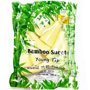 FOOD PARADISE BAMBOO SHOOT YOUNG TIP VACUUM 454G