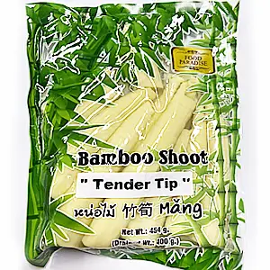 FOOD PARADISE BAMBOO SHOOT TENDER TIP VACUUM 454G