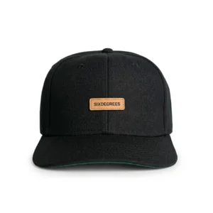 Trim Snapback Cap — Black