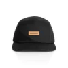 Finn Five Panel Cap — Black