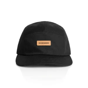 Finn Five Panel Cap — Black