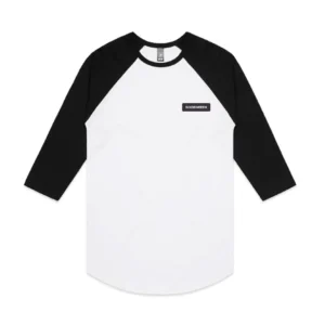 Mens Raglan Tee 5012 (Black / White)